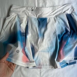 Super fun colorful Lululemon skirt!Adorable red, blue and white lulu skirt.💙❤️